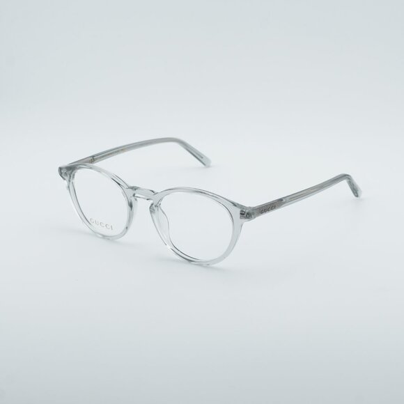 Gucci GG1998O 004 Square Eyeglasses - Transparent Grey 49mm - Picture 1 of 10